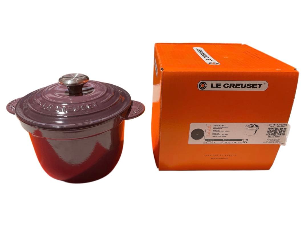 【新品未使用】ル・クルーゼ ココット エブリィ 18 限定色フィグ シルバーノブ