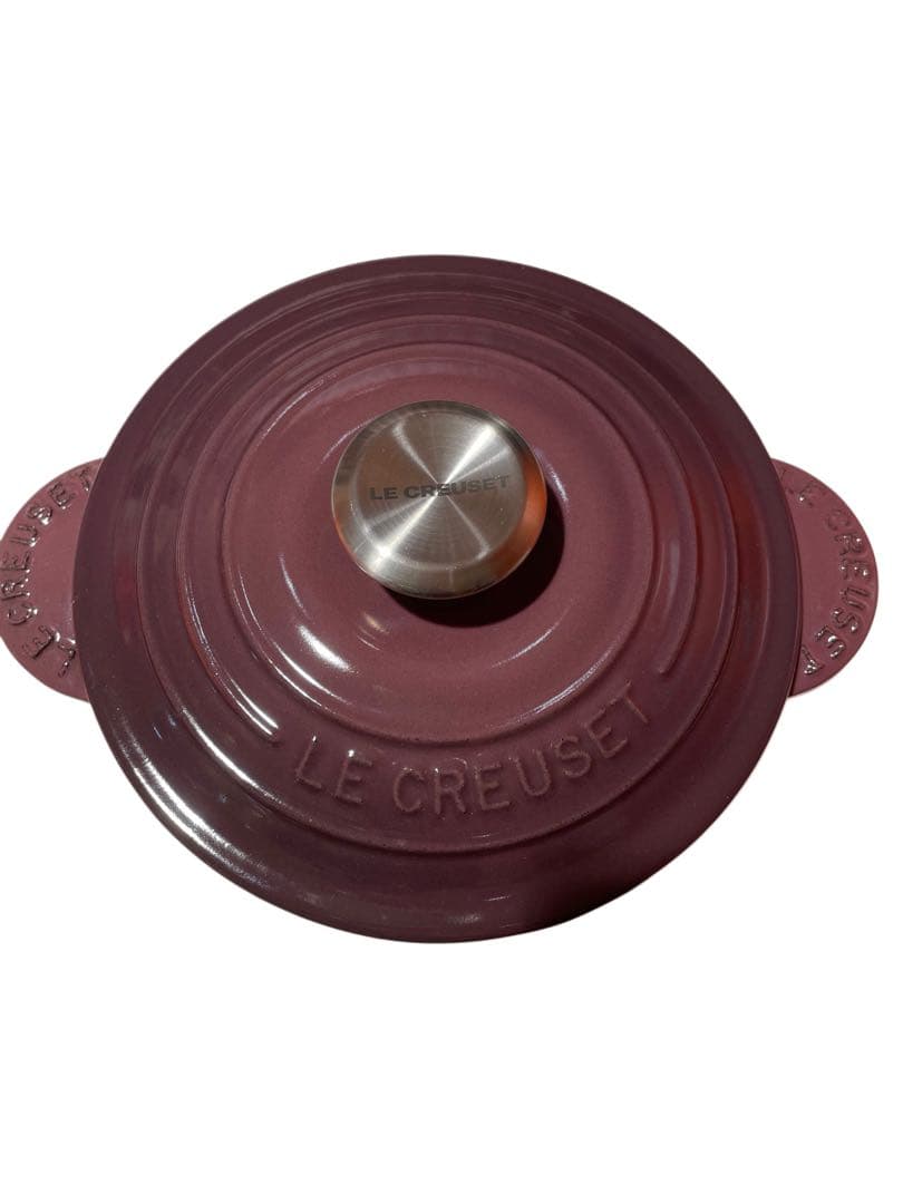 【新品未使用】ル・クルーゼ ココット エブリィ 18 限定色フィグ シルバーノブ