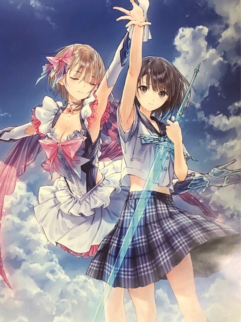 非売品】ブルーリフレクション 幻に舞う少女の剣 B2 サイズ ポスター