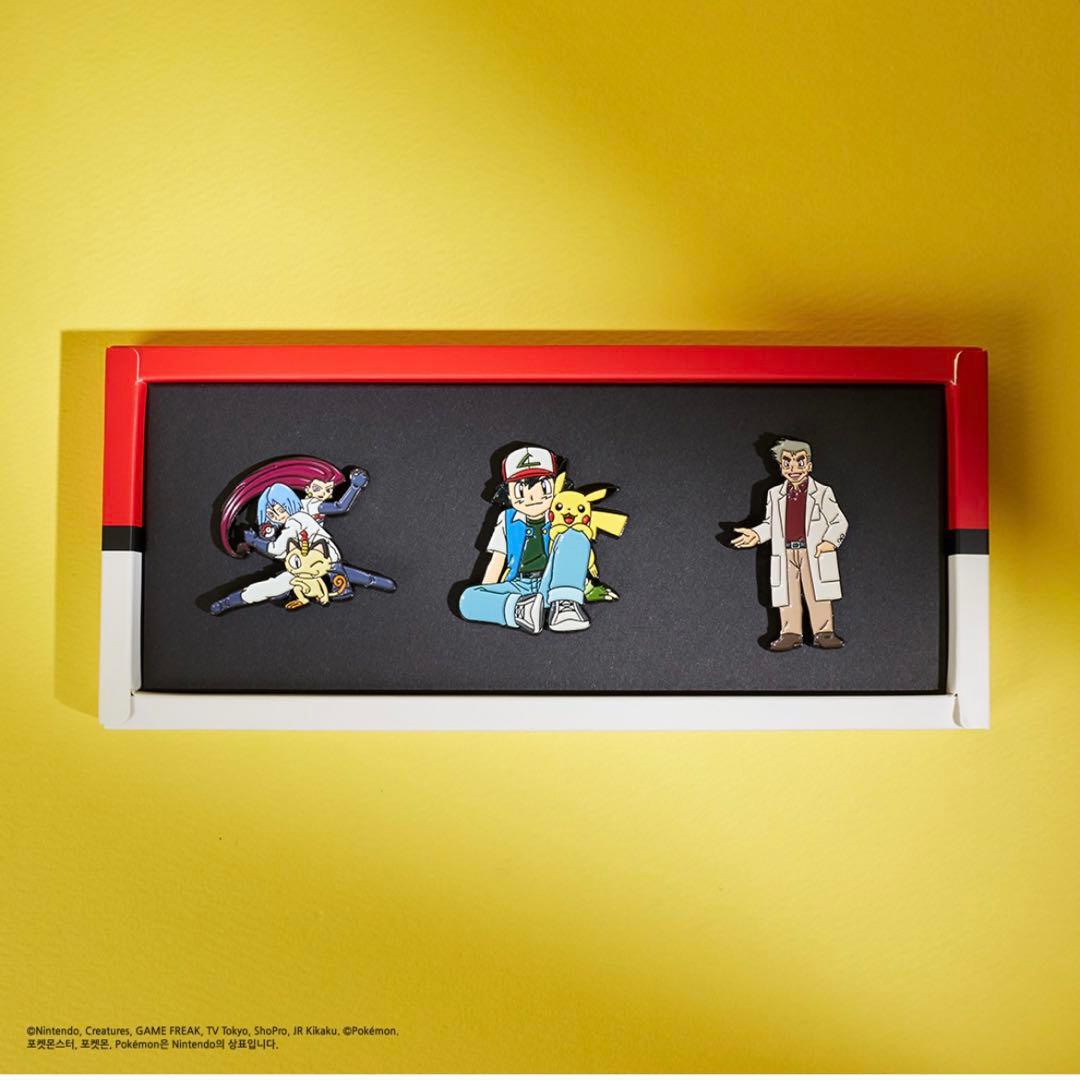 ポケモン ピンバッジ サトシ オーキド博士 ロケット団 韓国限定 - メルカリ