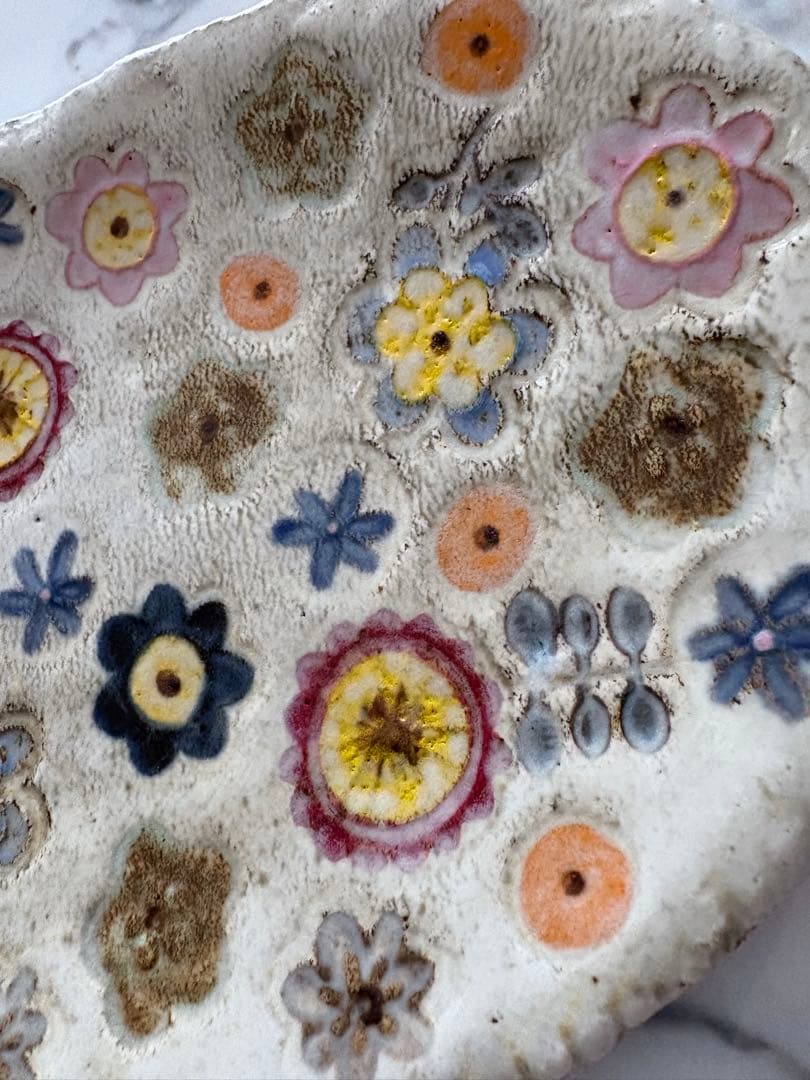 本田あつみ　フルーツ柄　楕円形皿