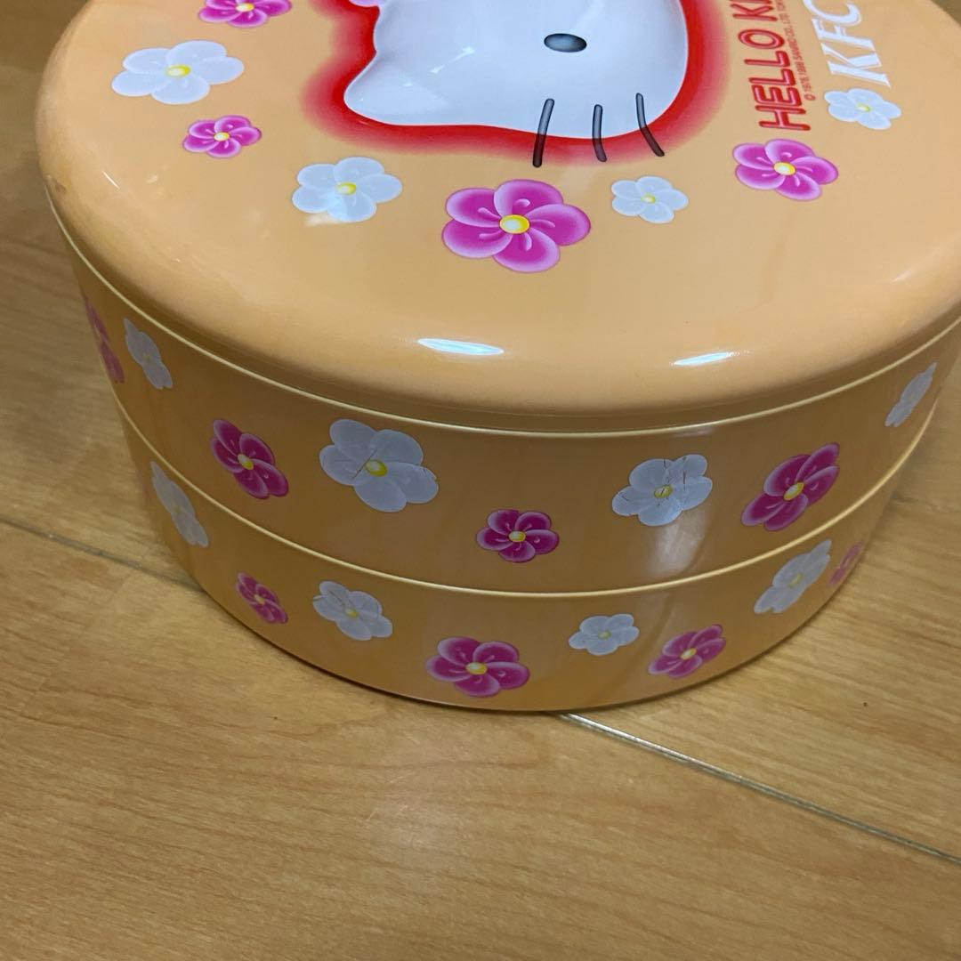 平成レトロ キティちゃん 2段重箱 弁当箱 お重箱 1999年製 KFCコラボ