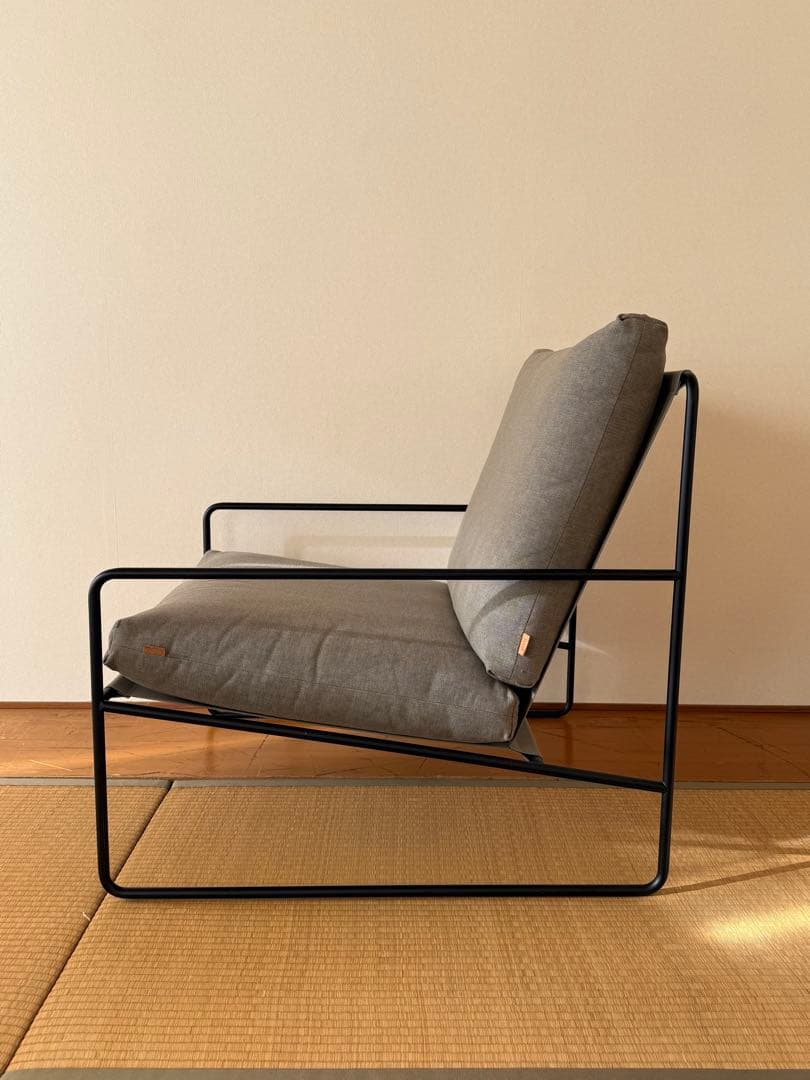 ファームリビング｜Desert Sofa 1シーター グレー１人掛けソファ