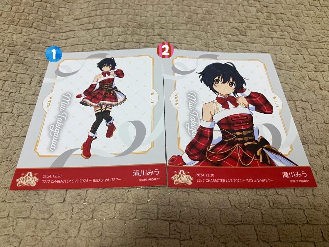 ナナニジ　22/7　ナナニジ忘年会　ブロマイド　滝川みう