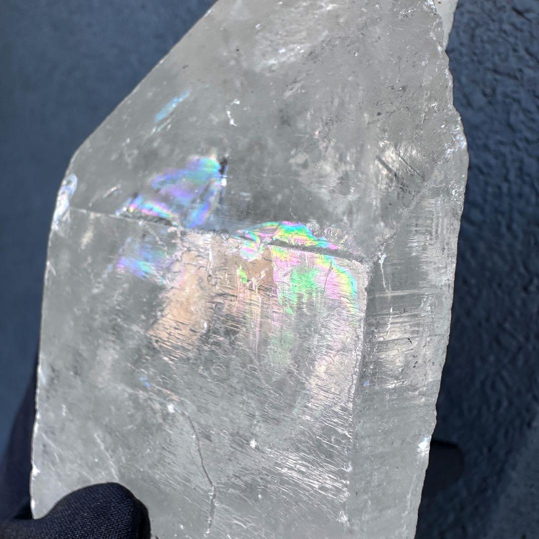 別格高級品 ❗️巨大❗️超強いパワー虹入り☆ヒマラヤ水晶パワーストーン浄化A1163