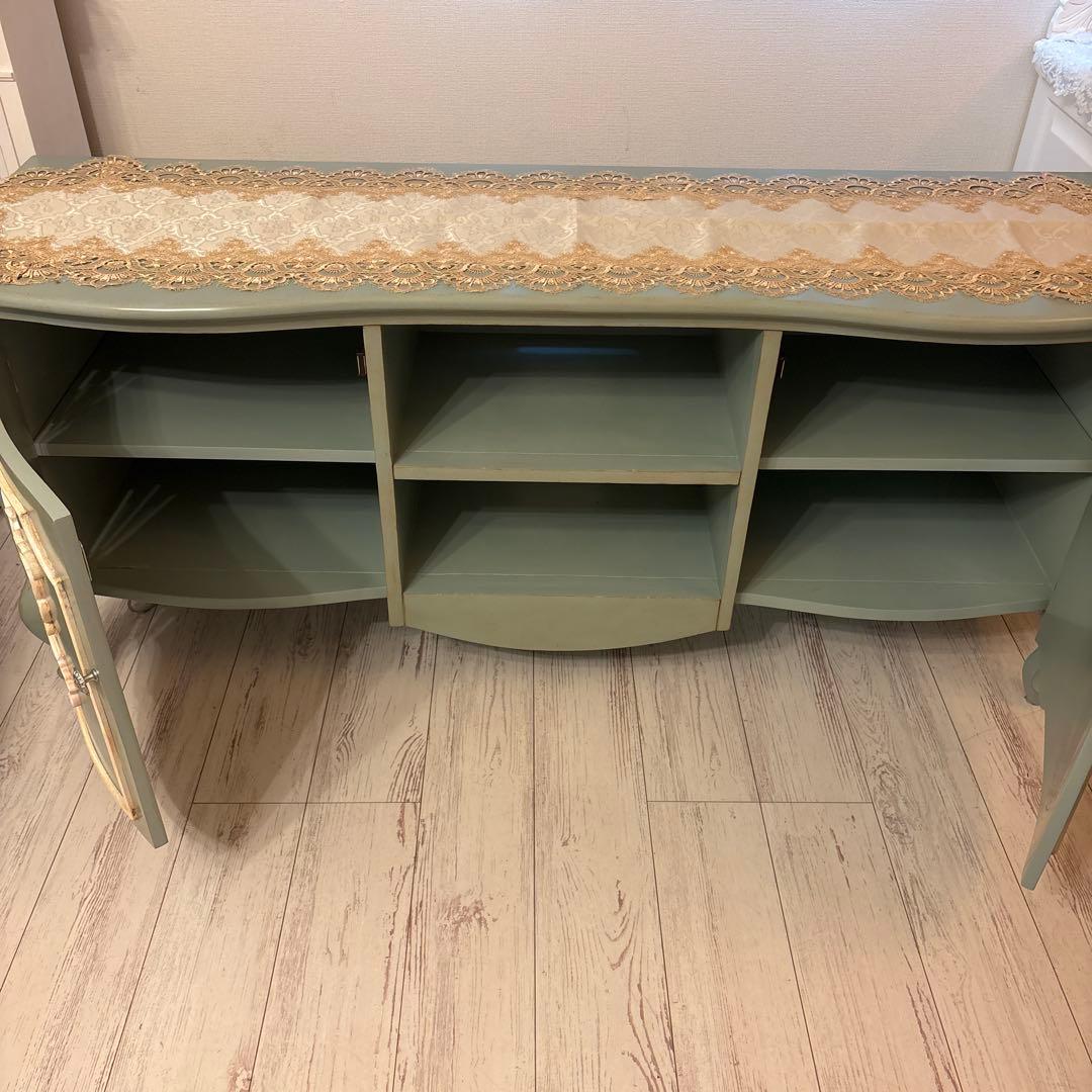 アンティーク加工クラシックスタイル 猫脚テレビ台