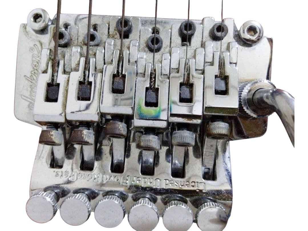 ジャンク品 Jacson レッド Vシェイプ エレキギター - メルカリ