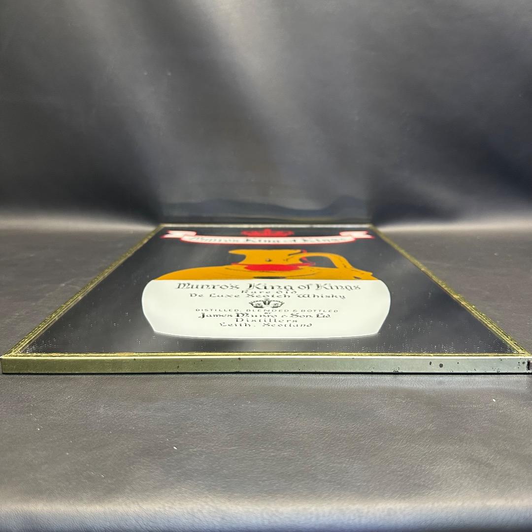 ♡J21005 ヴィンテージ パブミラー Munro's 壁掛け インテリア