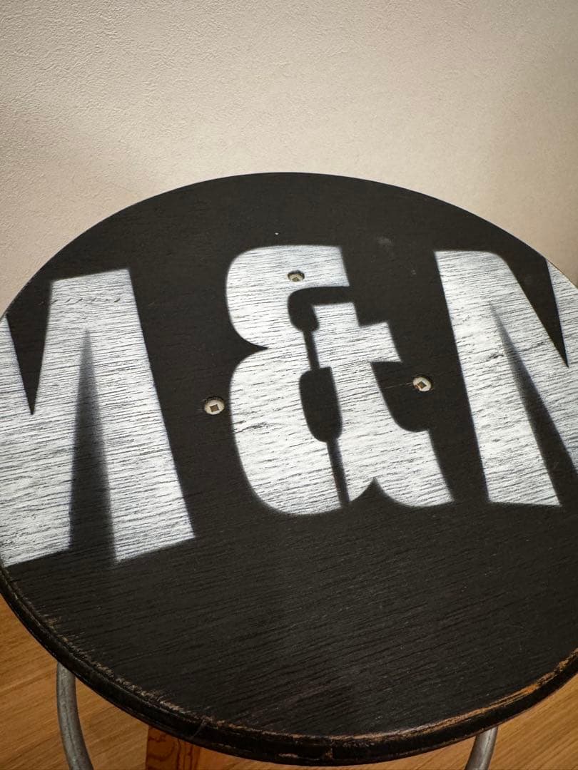 M&M CUSTOM PERFORMANCEスツール大BLACK家具ハイチェア