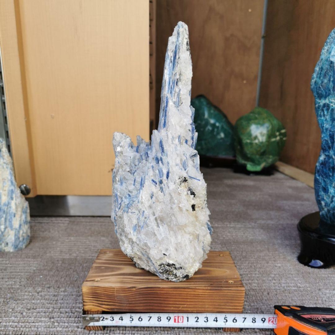 カイヤナイト　原石　3.1キロ　鑑賞石　石　置物　オブジェ　インテリア