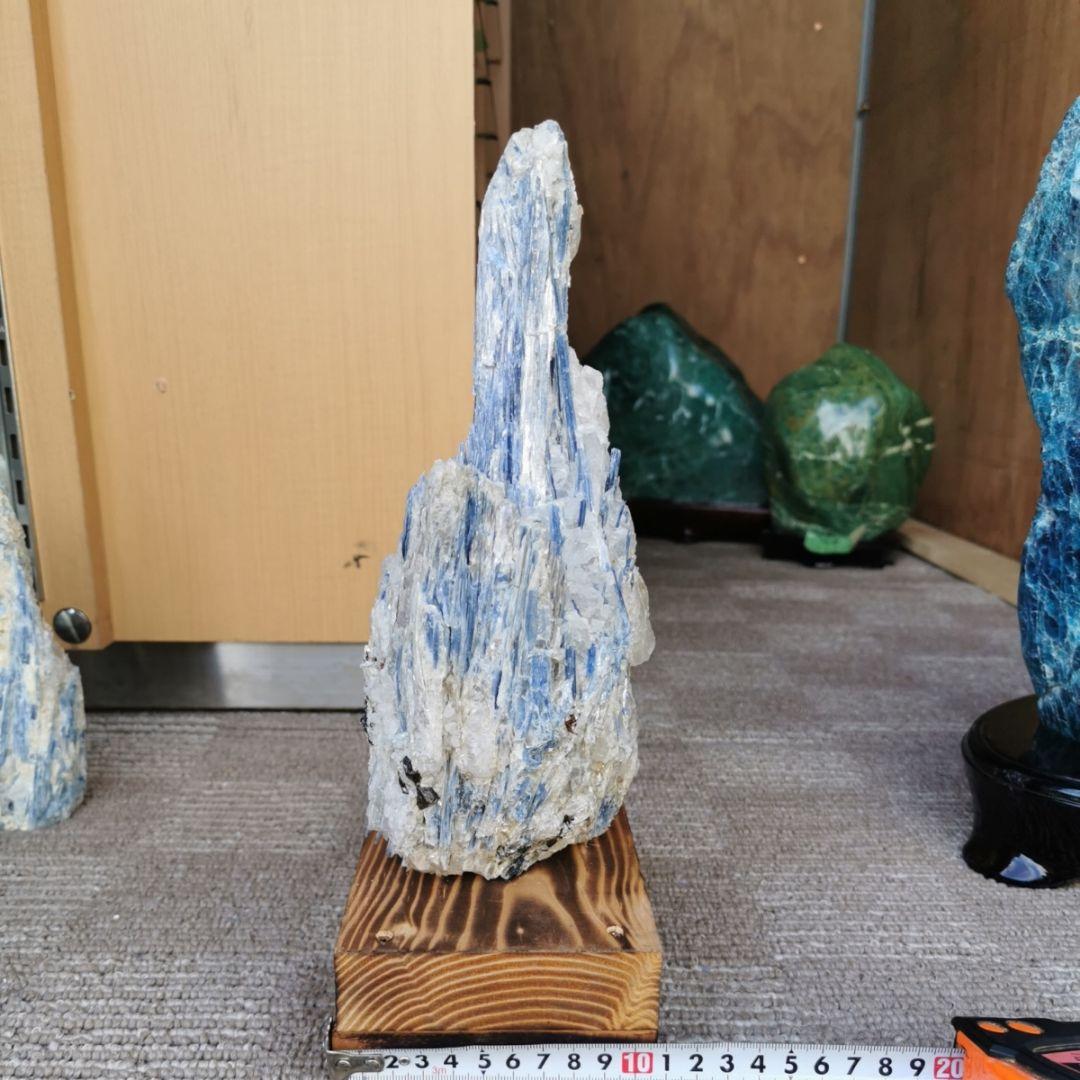 カイヤナイト　原石　3.1キロ　鑑賞石　石　置物　オブジェ　インテリア
