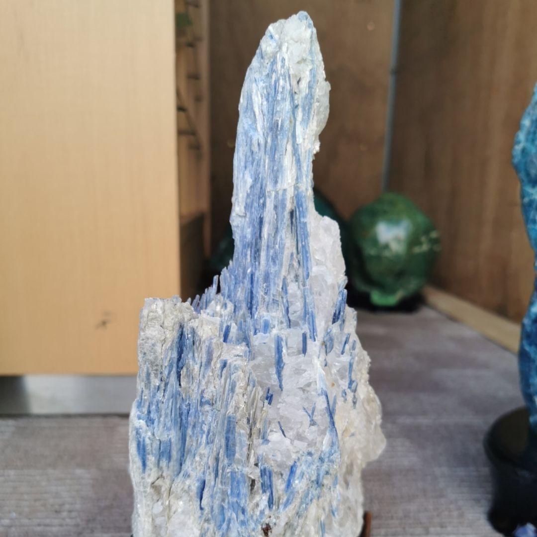 カイヤナイト　原石　3.1キロ　鑑賞石　石　置物　オブジェ　インテリア