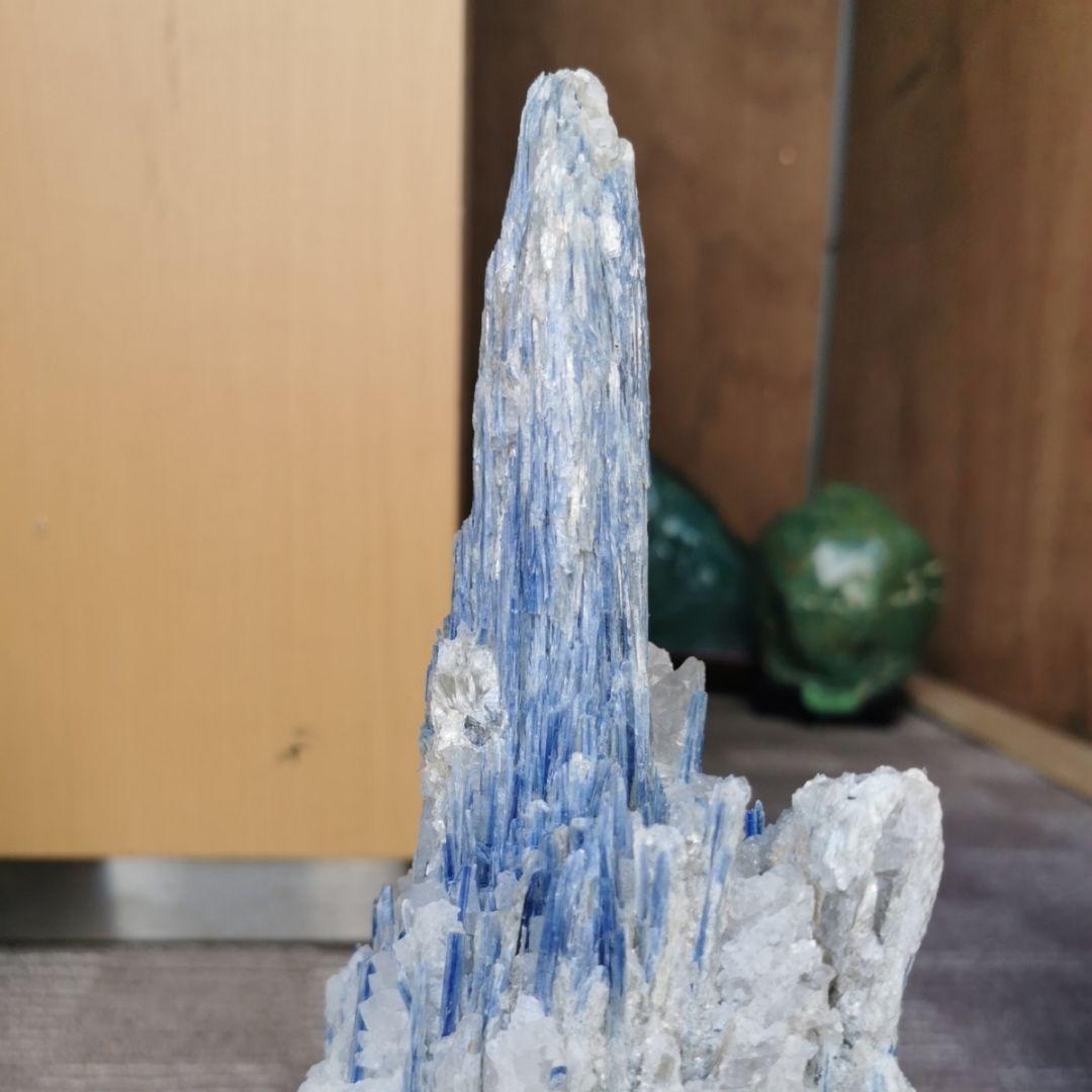 カイヤナイト　原石　3.1キロ　鑑賞石　石　置物　オブジェ　インテリア