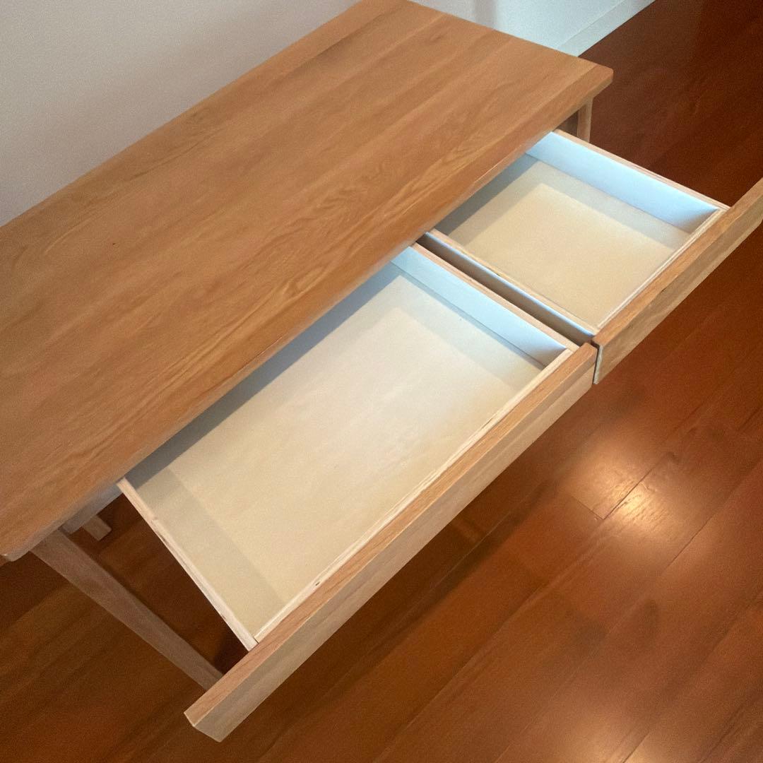 【美品】無印良品　木製デスク　オーク材　学習机　デスク