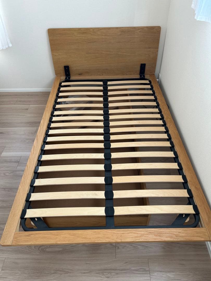 無印良品　セミダブルベッド 引き出し付き
