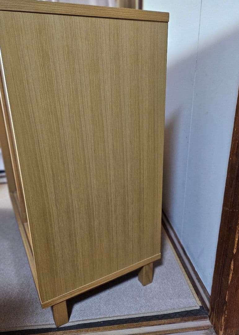 無印良品 キャビネット 食器棚 脚付き