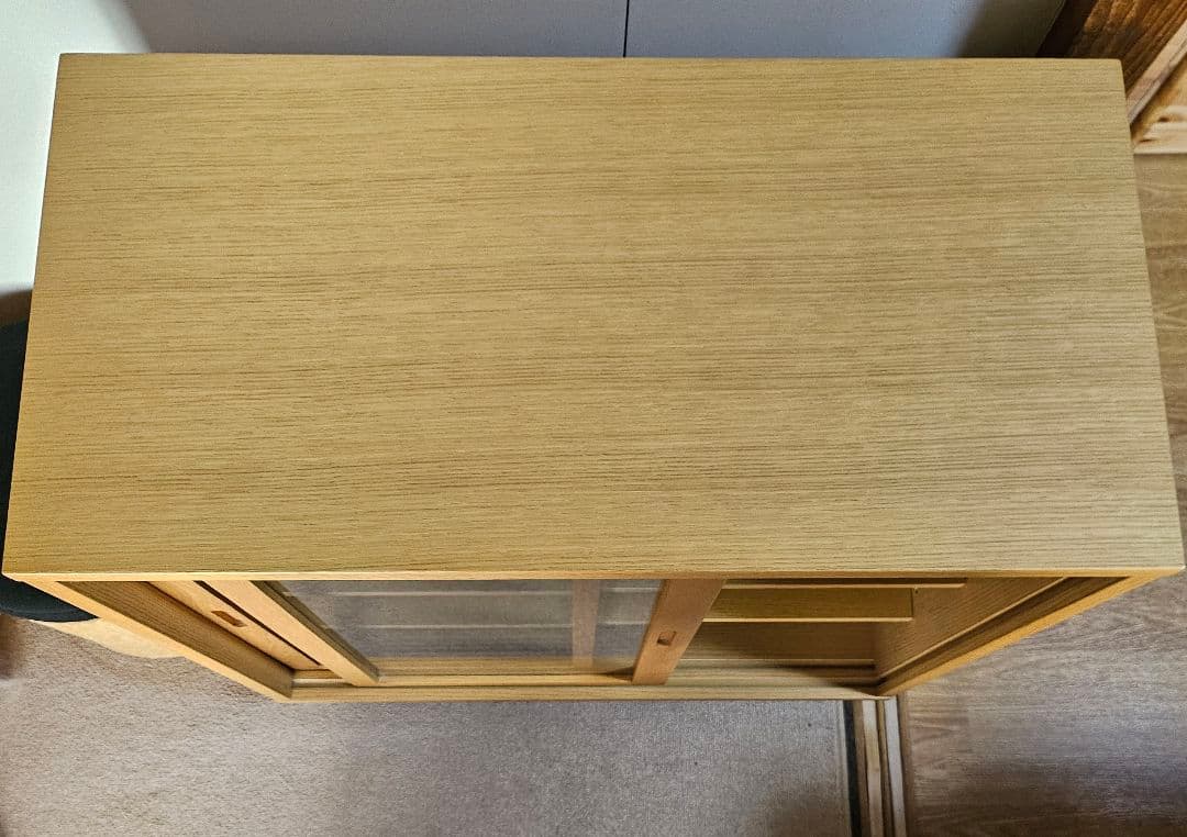 無印良品 キャビネット 食器棚 脚付き