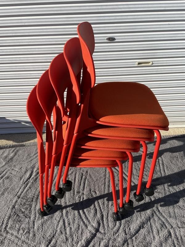 美品】オカムラ 8124RL FPE8 5脚セット 座パッド・キャスター付 - メルカリ