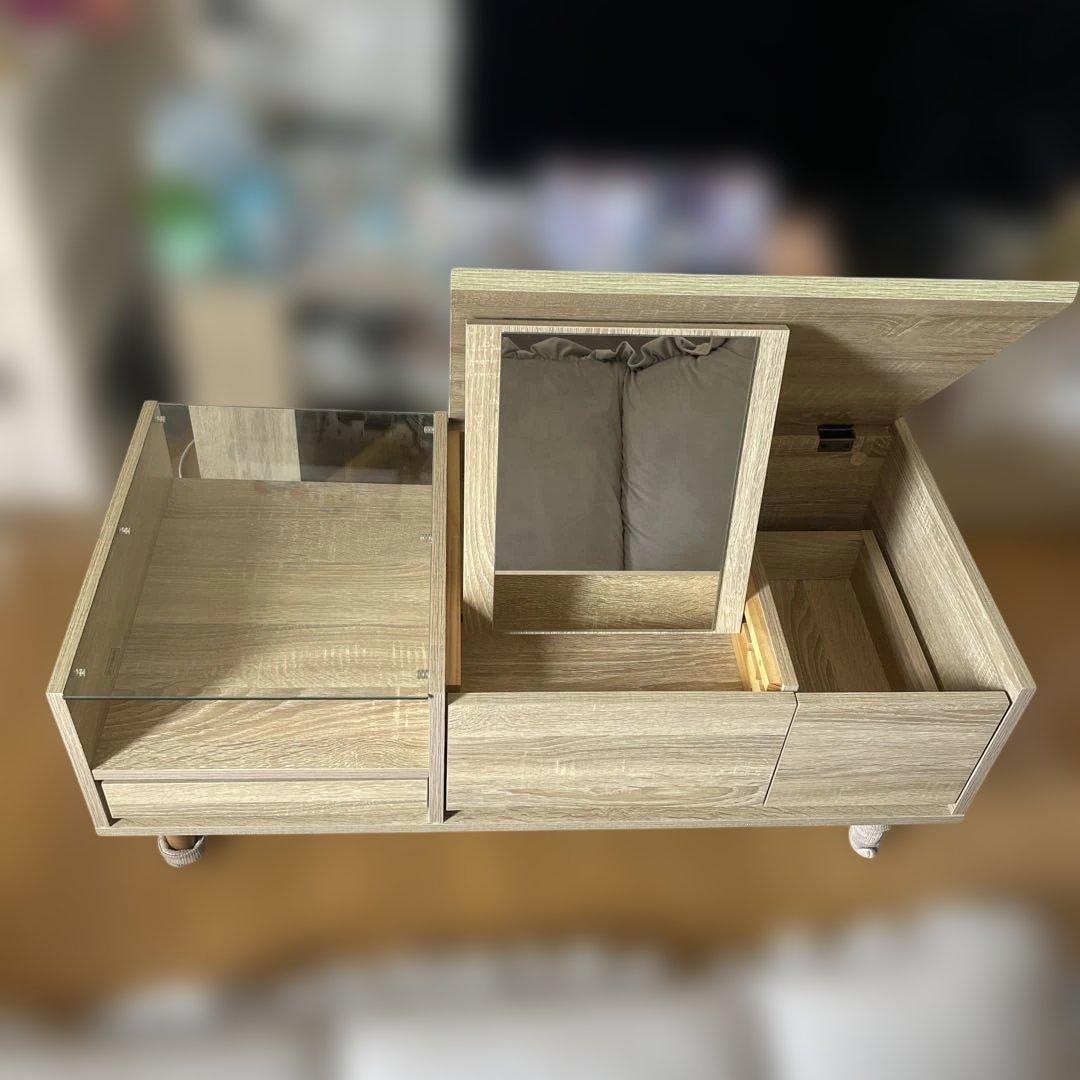 【最終値下げ早い者勝ち】LOWYA ロウヤ ローテーブル ドレッサー オーク