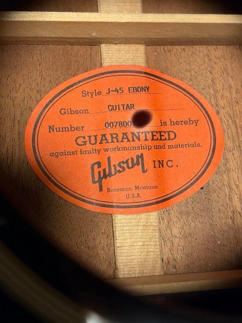 Gibson.USA.J-45.Ebony.2000年、LRバックス純正ケース - メルカリ