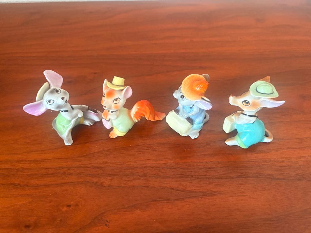 ヴィンテージ　フィギュリン　昭和30年代　逆輸入　日本製　レトロ　ねずみ