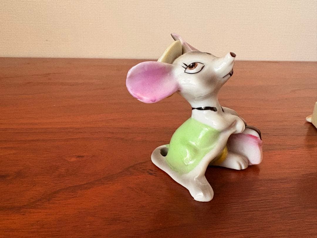 ヴィンテージ　フィギュリン　昭和30年代　逆輸入　日本製　レトロ　ねずみ