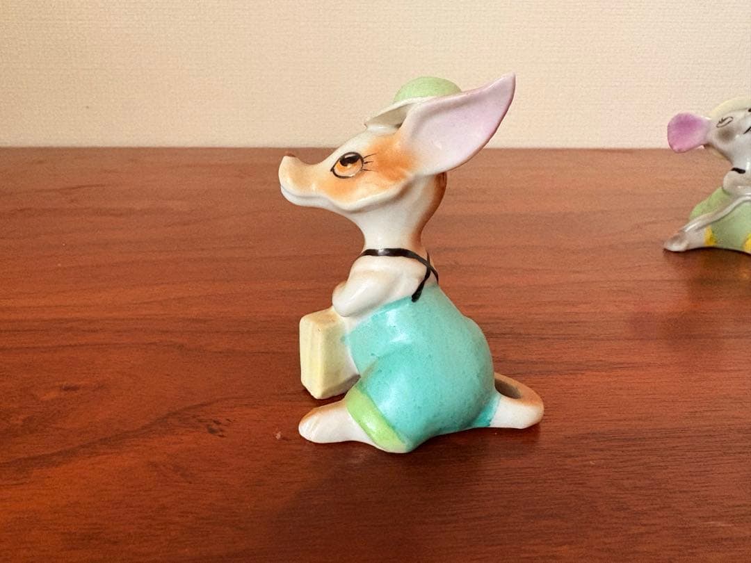 ヴィンテージ　フィギュリン　昭和30年代　逆輸入　日本製　レトロ　ねずみ