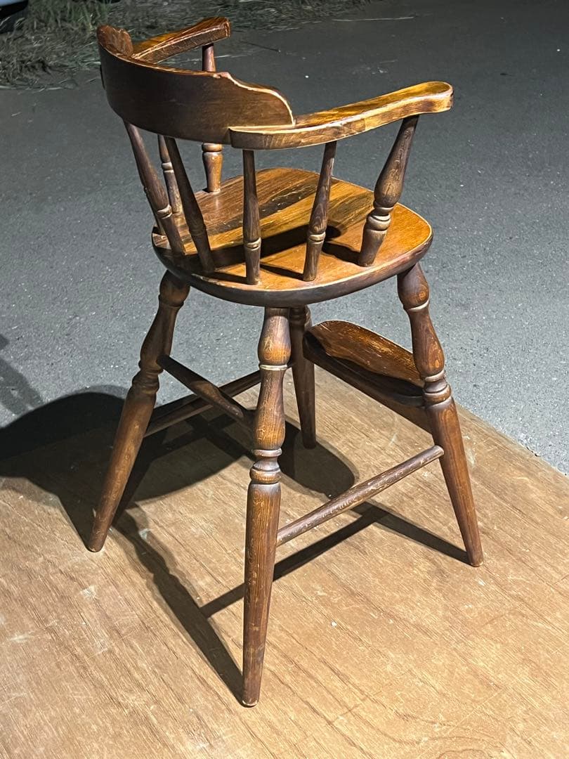 飛騨産業 キツツキマーク 穂高 ベビーチェア 乳幼児用 ハイチェア