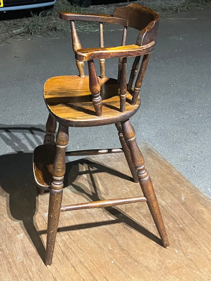 飛騨産業 キツツキマーク 穂高 ベビーチェア 乳幼児用 ハイチェア