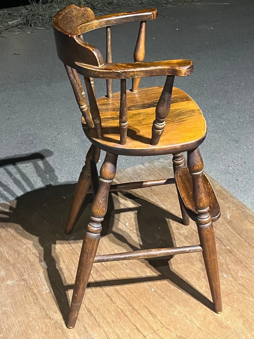 飛騨産業 キツツキマーク 穂高 ベビーチェア 乳幼児用 ハイチェア