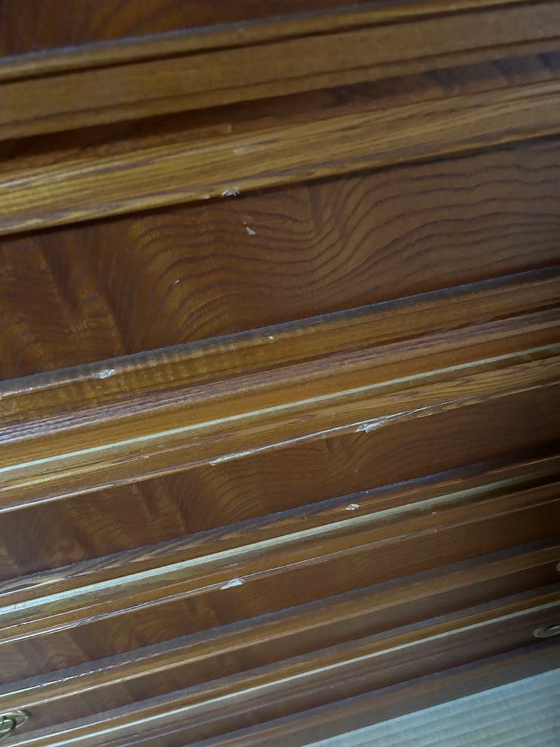 木製ブラウンチェスト タンス　収納　チェスト　押入れ　洋服　衣類　大型家具　家具