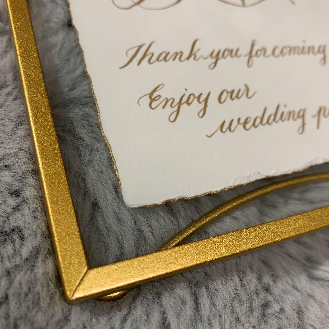 手書き テーブルナンバー 卒花 テーブルナンバー A〜H ８卓分