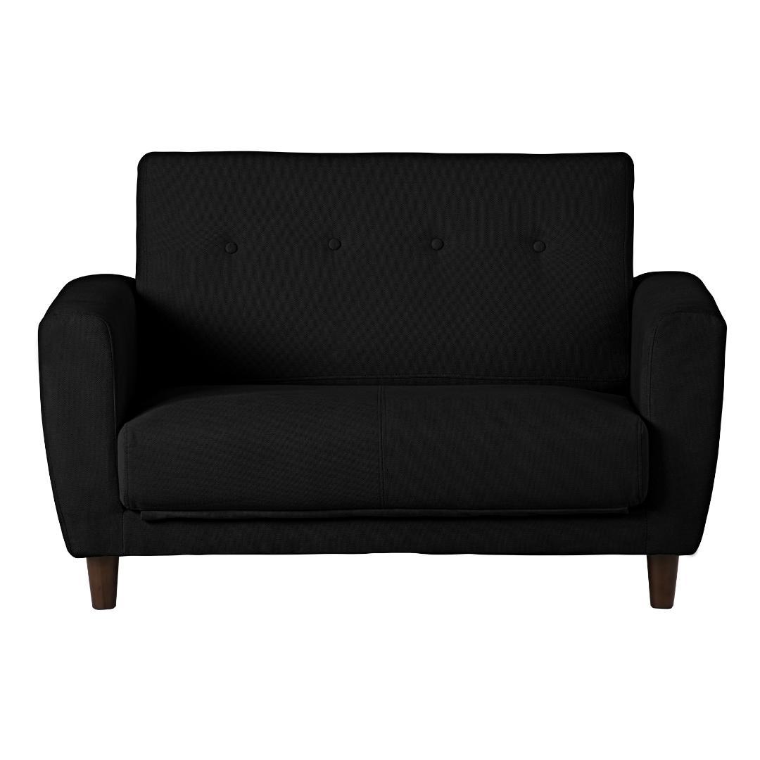 ソファーベッド 2人掛け 脚付き ソファベッド ベッド 3way 【ブラック】