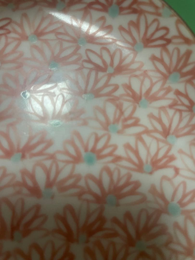 九谷焼　花柄　高台皿5枚