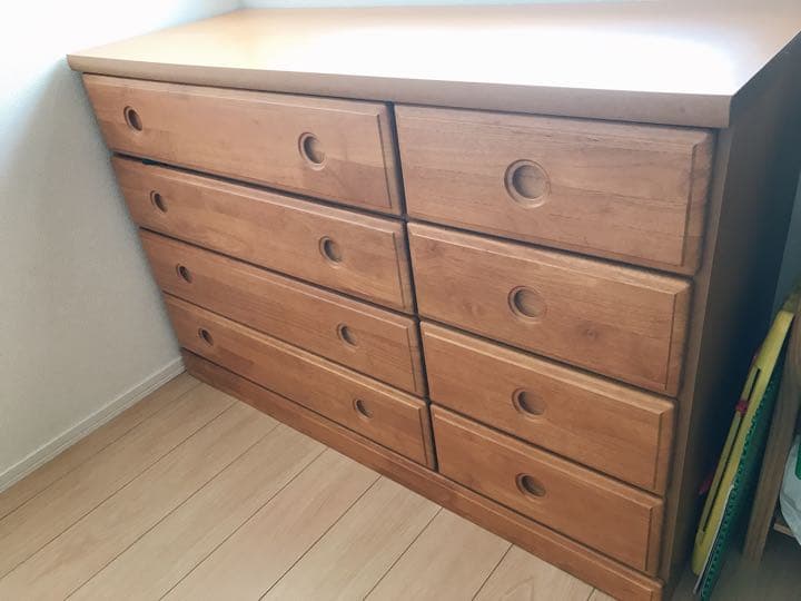 スペインタイル バレンシアパイン カントリー 4段チェスト パイン材 IZ