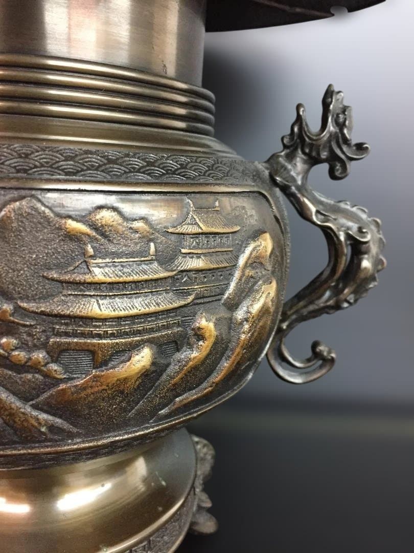 高岡銅器　薄端(米田章　陵山作)　日本製