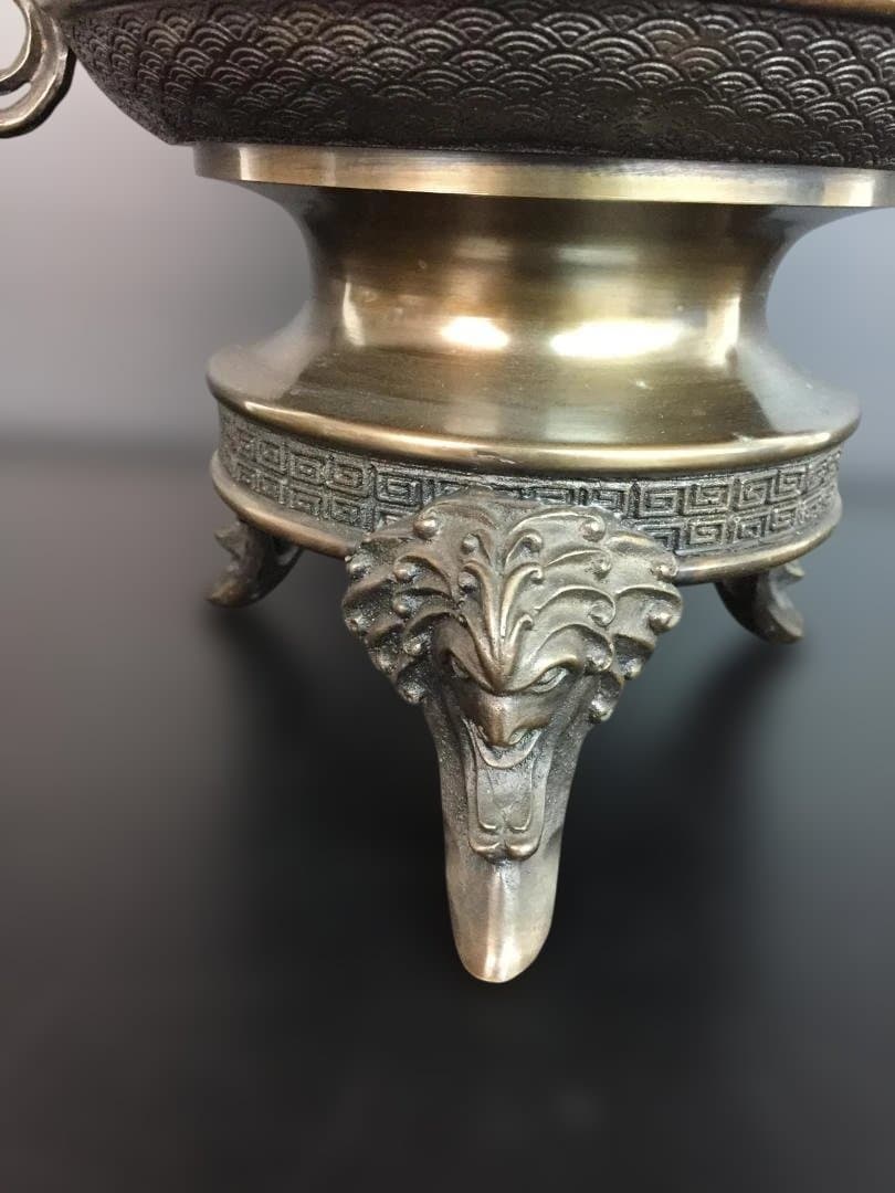 高岡銅器　薄端(米田章　陵山作)　日本製