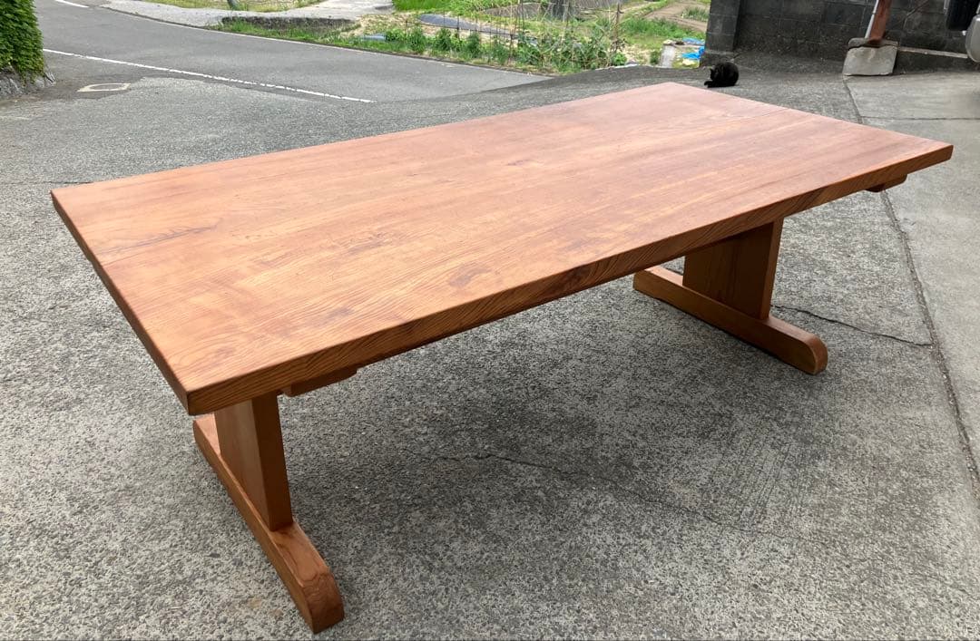 希少！無垢 一枚板 ダイニングテーブル 2m幅