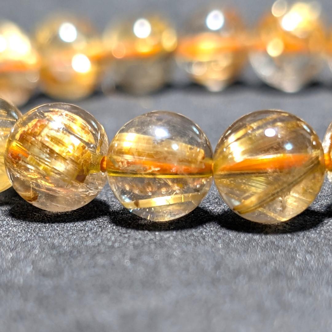 一点物【成功者の証】極上タイチンルチル 8mm ブレスレット ギラギラに輝く数珠