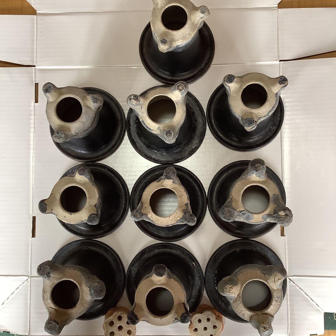 はたく　風蘭及び万年青用楽焼鉢（中古品）30個