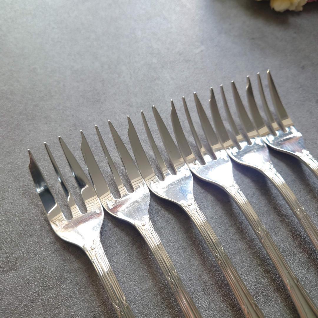 美品 クリストフル リュバン ケーキフォーク 6点