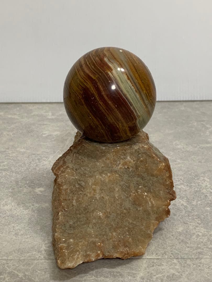 鑑賞石 天然石 木星 1.314kg オニキス 瑪瑙 メノウ ジュピター 台座付