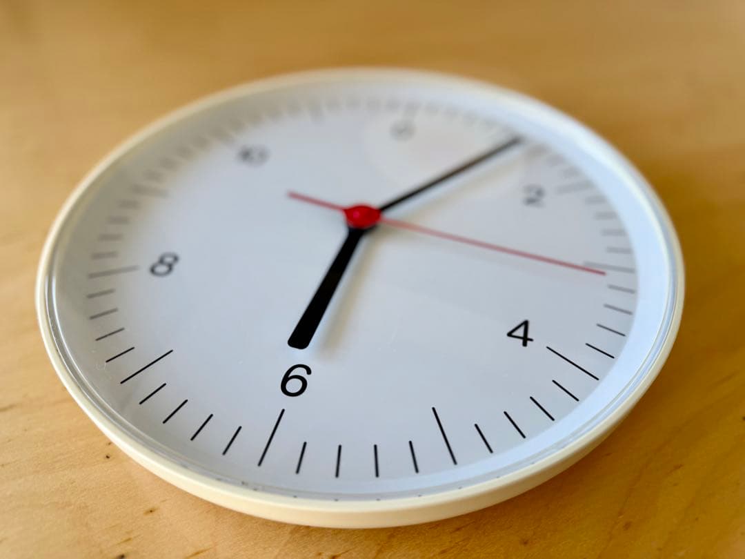 【美品】無印良品 × ジャスパー・モリソン 掛時計 / 壁時計 白 廃盤 美品