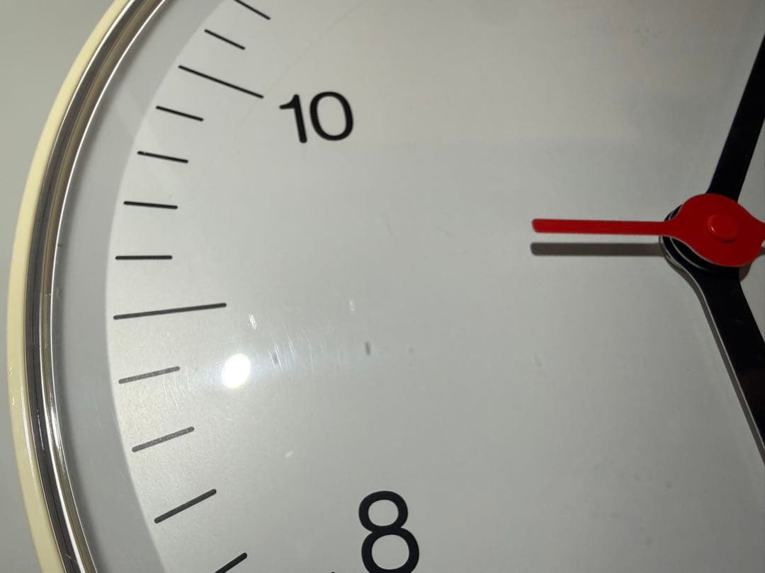 【美品】無印良品 × ジャスパー・モリソン 掛時計 / 壁時計 白 廃盤 美品