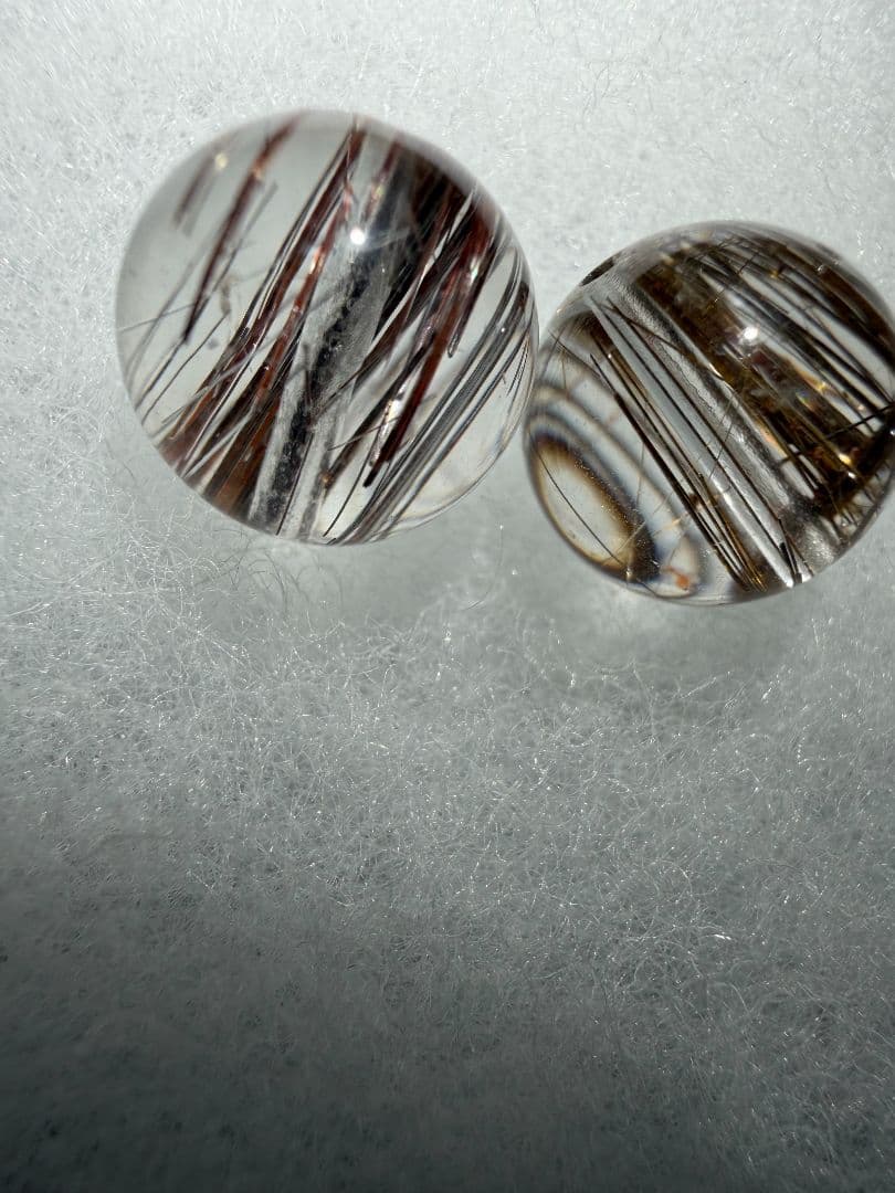 スモーキーミックスタイチンルチル 金運最強 天然石8 - メルカリ