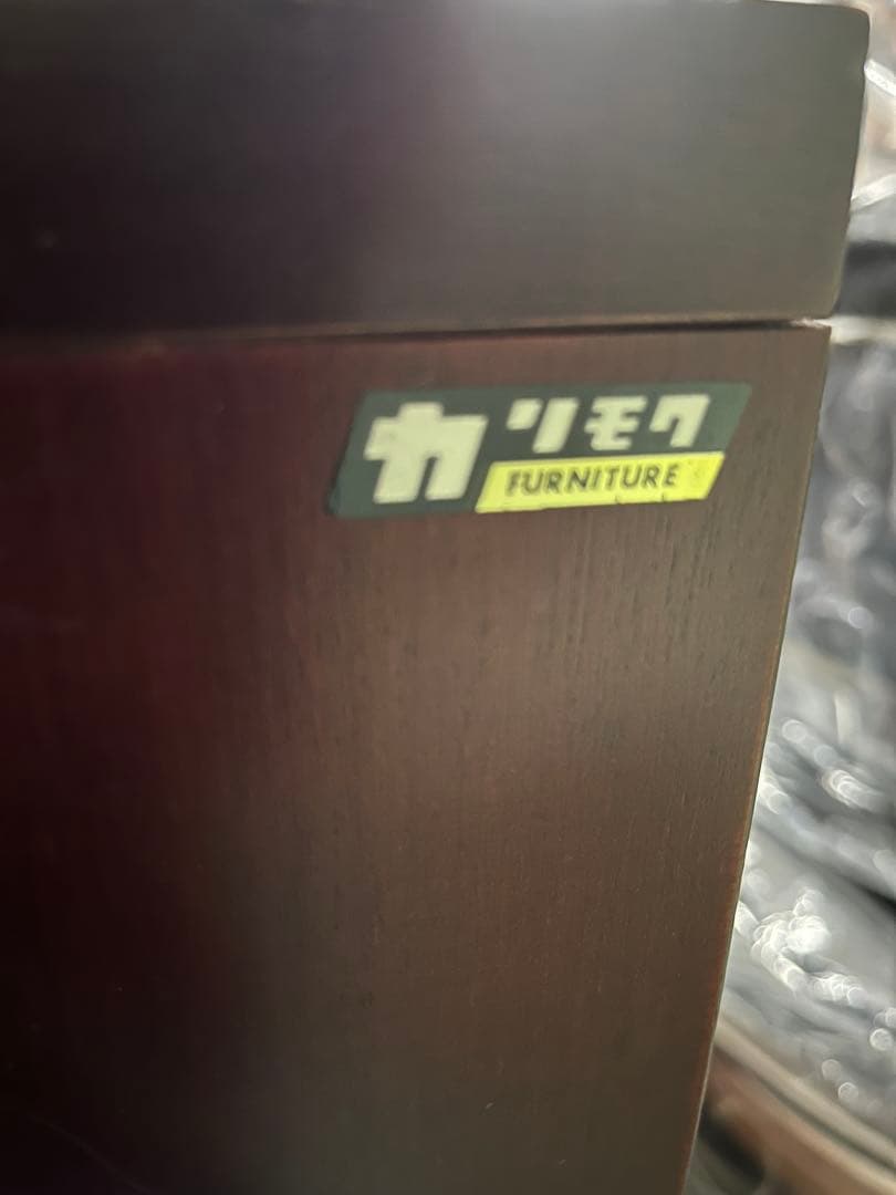 カリモク　コーナーキャビネット　アンティーク　古民家 家具　コーナーボード