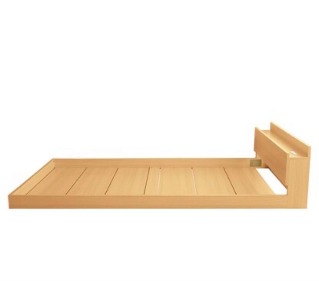 北欧調フロアベッドフレーム(S) オーク