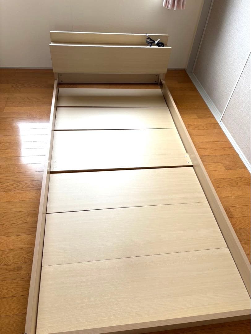 北欧調フロアベッドフレーム(S) オーク