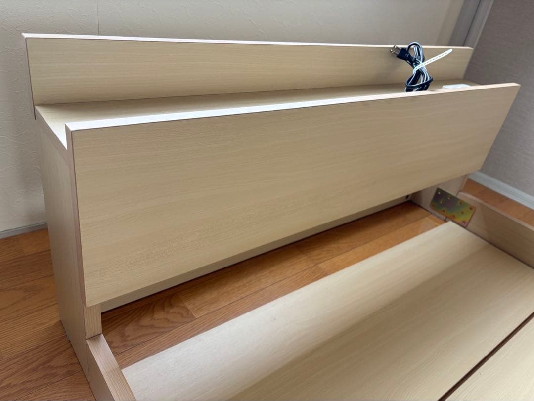 北欧調フロアベッドフレーム(S) オーク