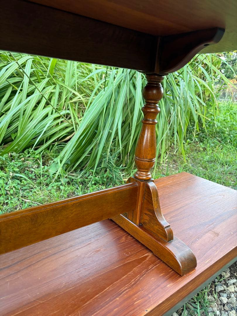 三越ブルージュ/カントリーハウス　オーバル型センターテーブル　ローテブル